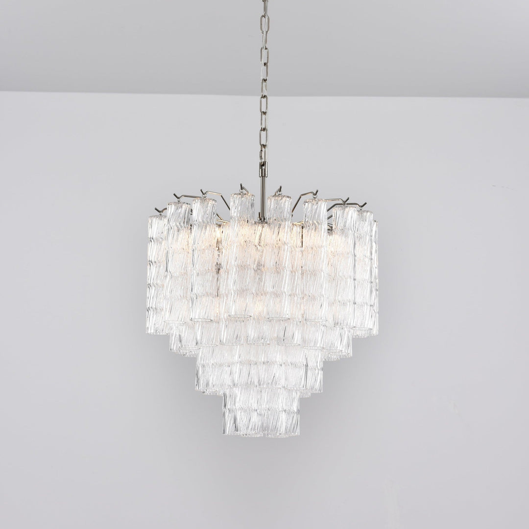 Aurora Lustre Murano Verre Étagé Cascadant Vagues - Neutralighting