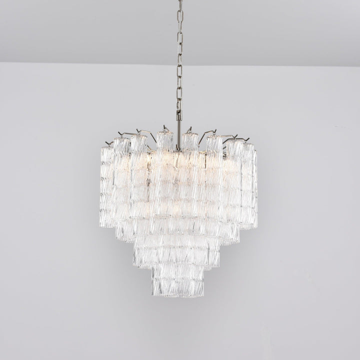 Aurora Lustre Murano Verre Étagé Cascadant Vagues - Neutralighting