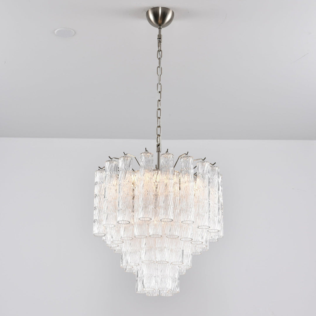Aurora Lustre Murano Verre Étagé Cascadant Vagues - Neutralighting