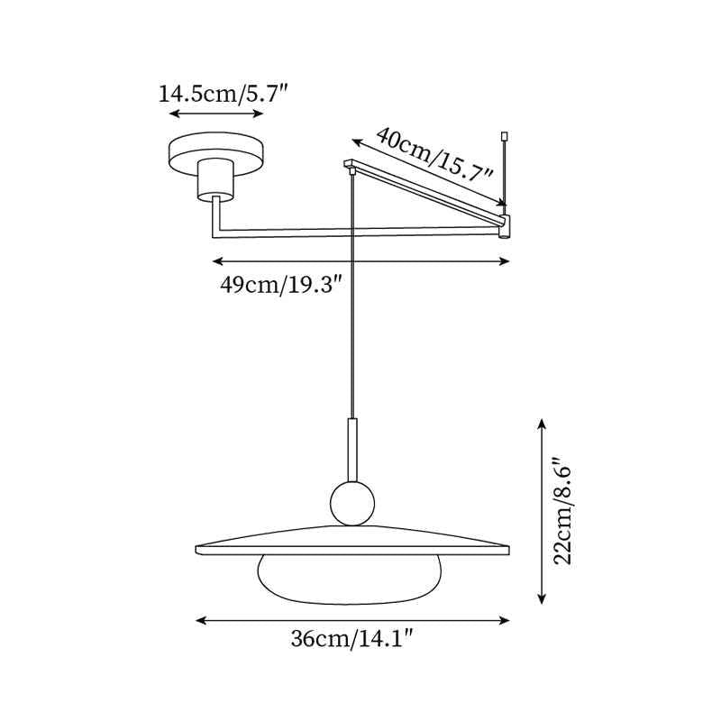 Lampe Avione en Métal – Design Contemporain