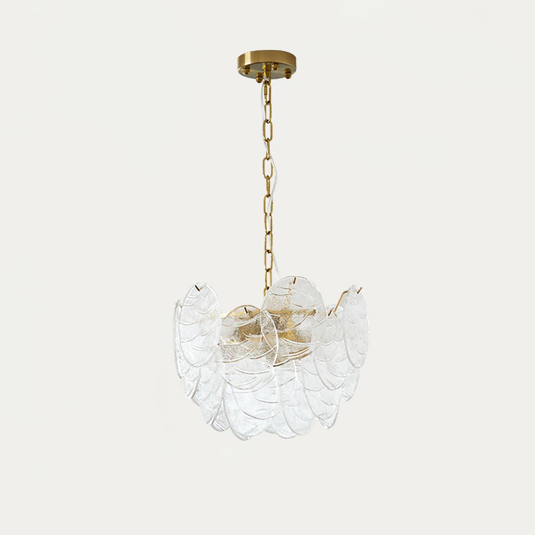 Leaf Lustre Vintage Élégant en Verre - Neutralighting