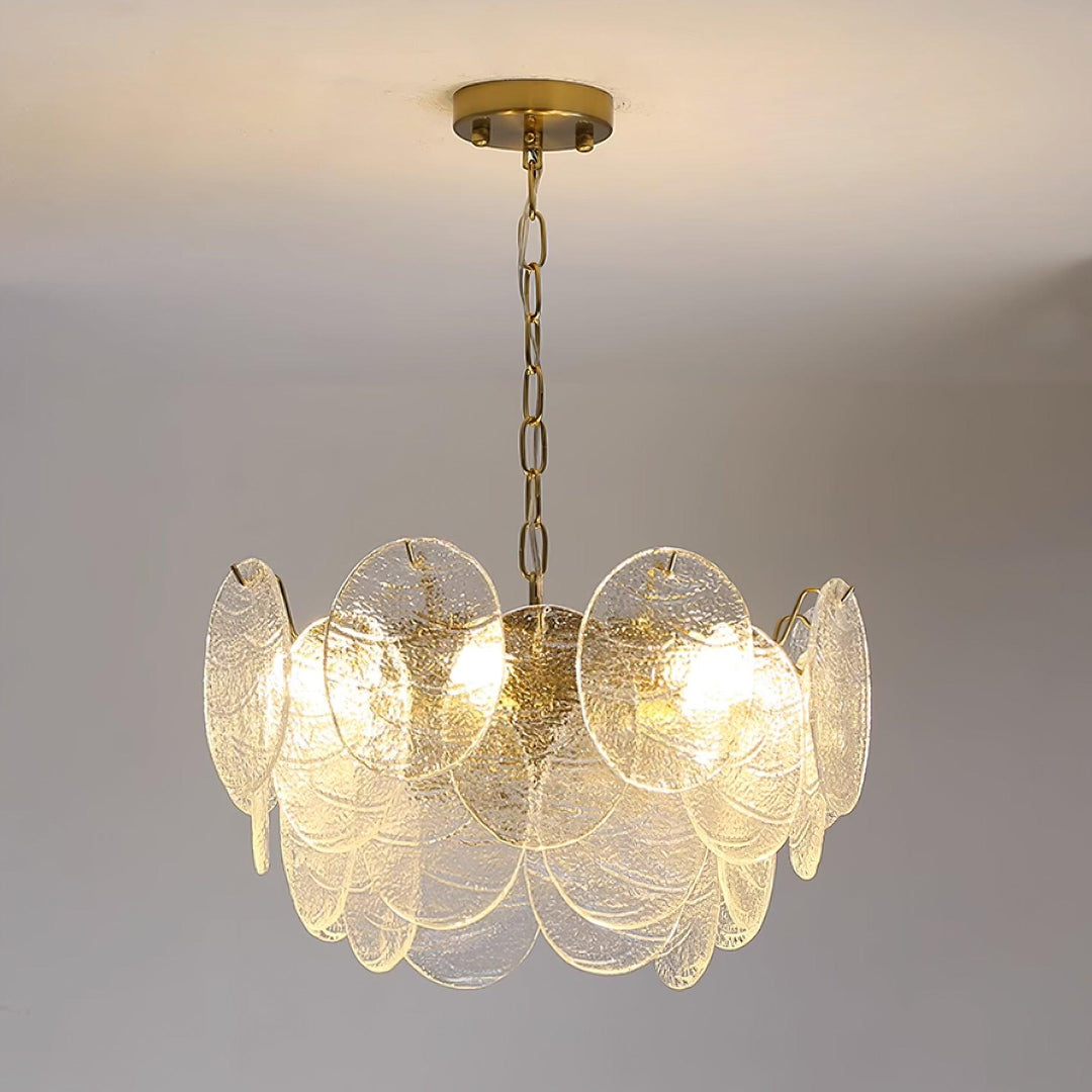 Leaf Lustre Vintage Élégant en Verre - Neutralighting