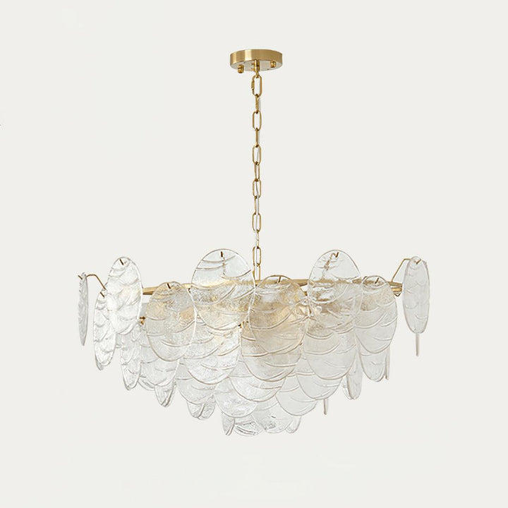 Leaf Lustre Vintage Élégant en Verre - Neutralighting