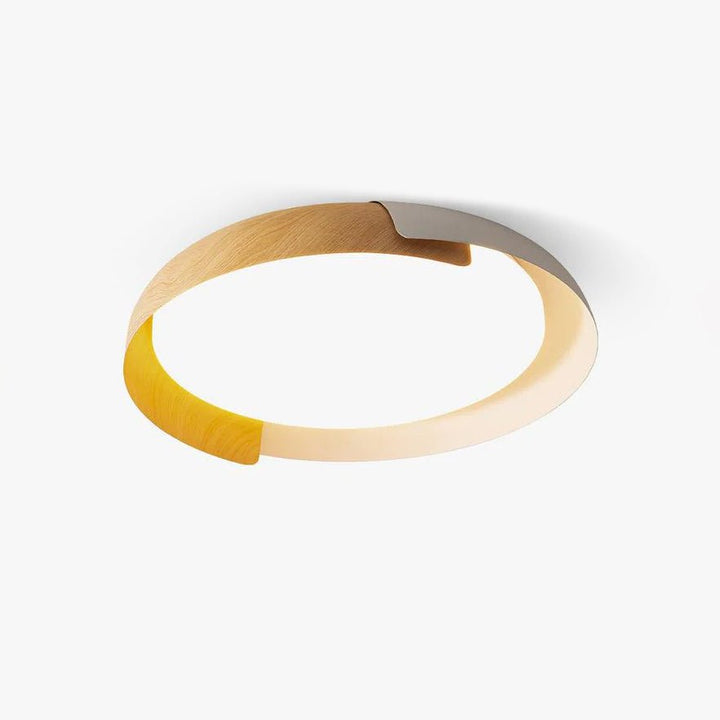 Solara Plafonnier Rond Acrylique Bois Doux Minimaliste - Neutralighting