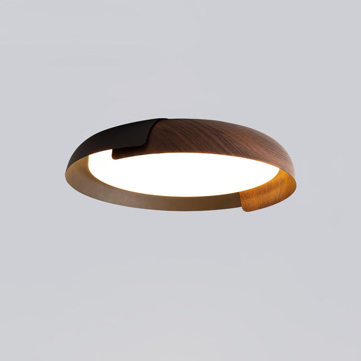 Solara Plafonnier Rond Acrylique Bois Doux Minimaliste - Neutralighting