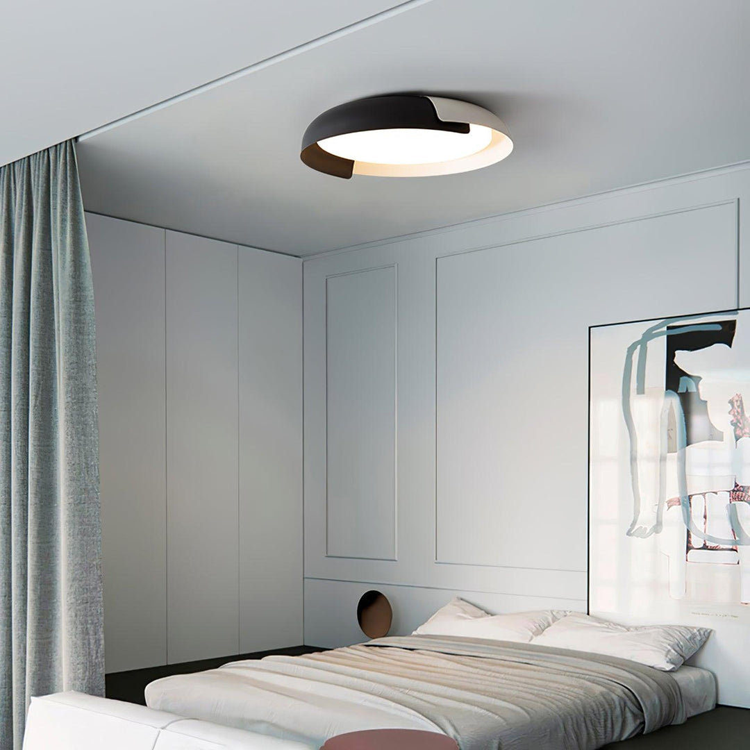 Solara Plafonnier Rond Acrylique Bois Doux Minimaliste - Neutralighting
