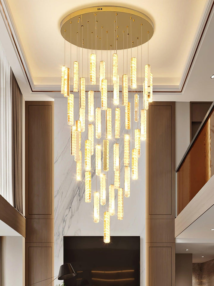 Lustra Lustre Villa Forci Suspension Argentée Moderne - Neutralighting