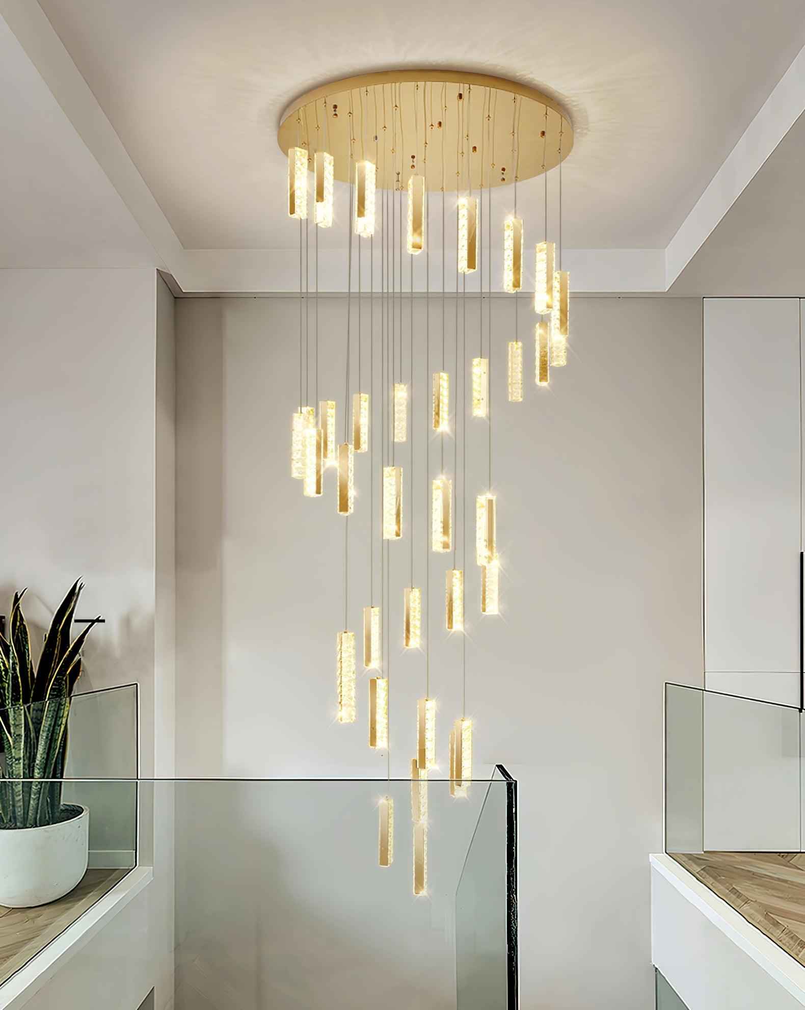 Lustra Lustre Villa Forci Suspension Argentée Moderne - Neutralighting