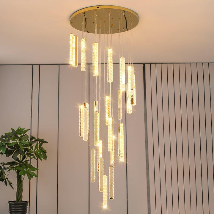 Lustra Lustre Villa Forci Suspension Argentée Moderne - Neutralighting