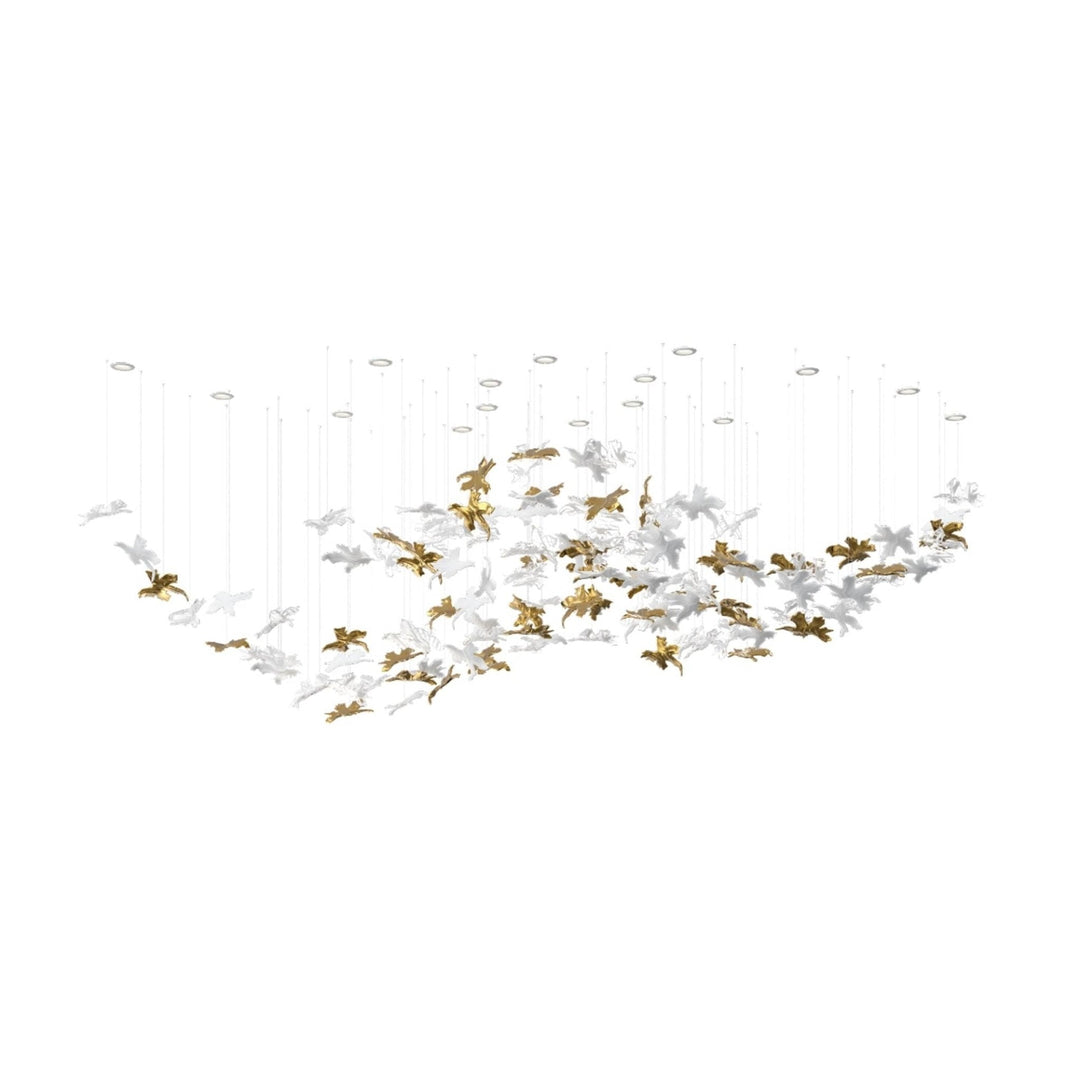 Arinan Lustre Élégant en Verre Floral - Neutralighting