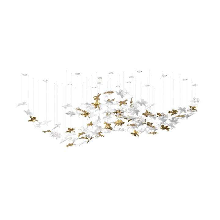 Arinan Lustre Élégant en Verre Floral - Neutralighting