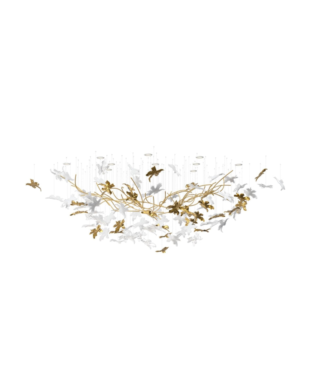 Arinan Lustre Élégant en Verre Floral - Neutralighting