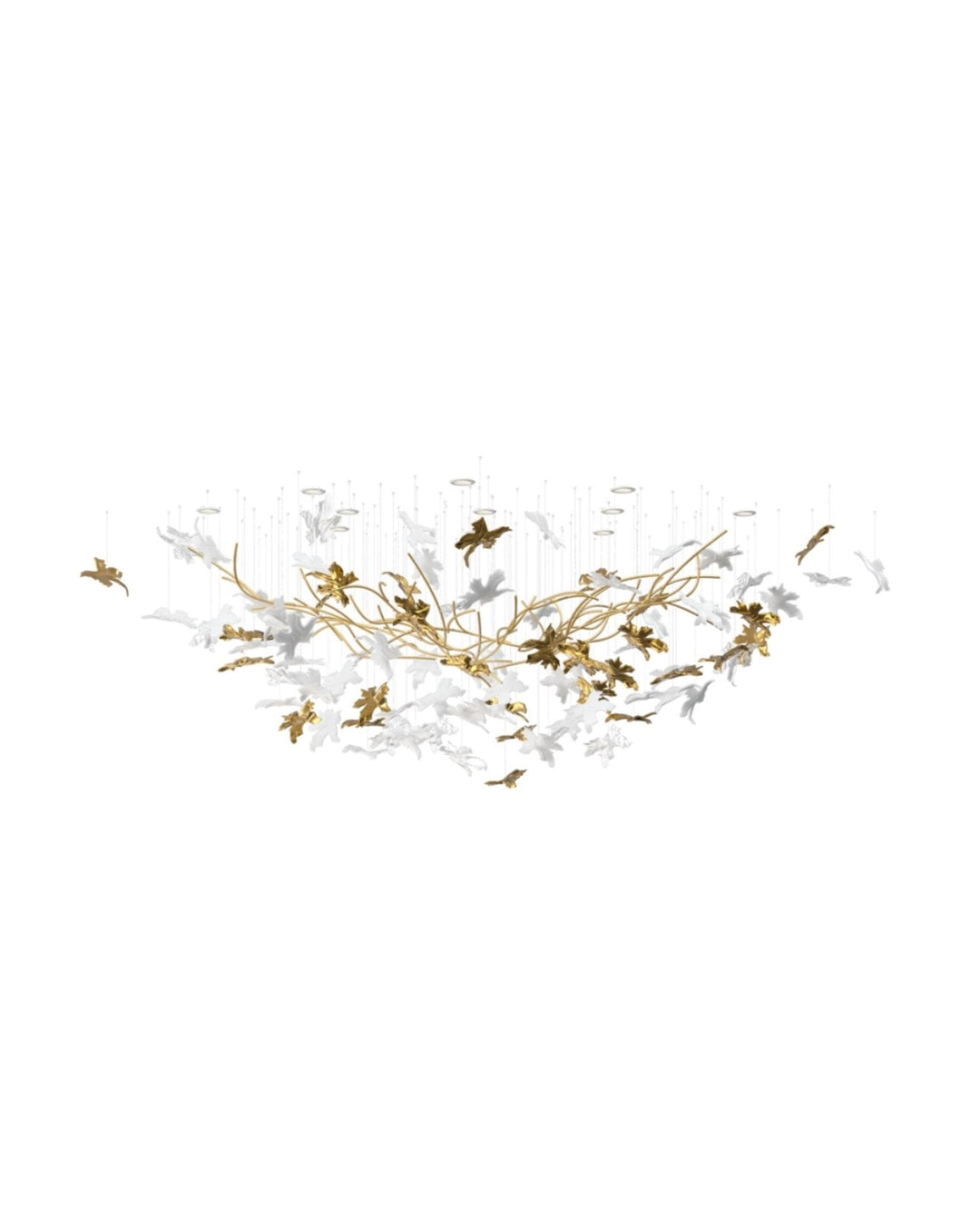 Arinan Lustre Élégant en Verre Floral - Neutralighting