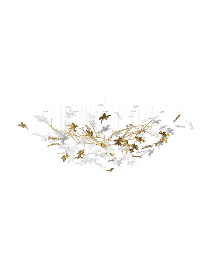 Arinan Lustre Élégant en Verre Floral - Neutralighting