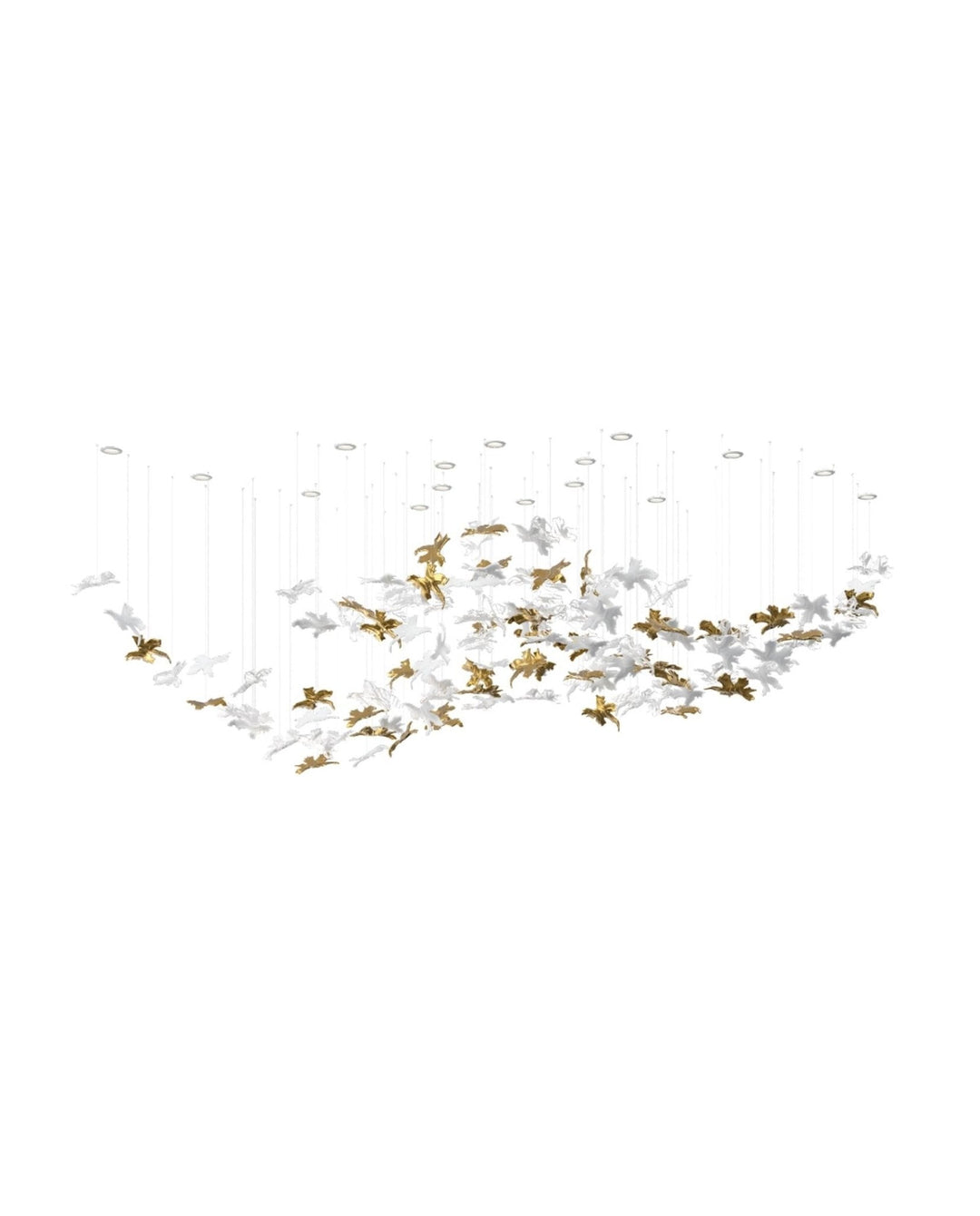 Arinan Lustre Élégant en Verre Floral - Neutralighting