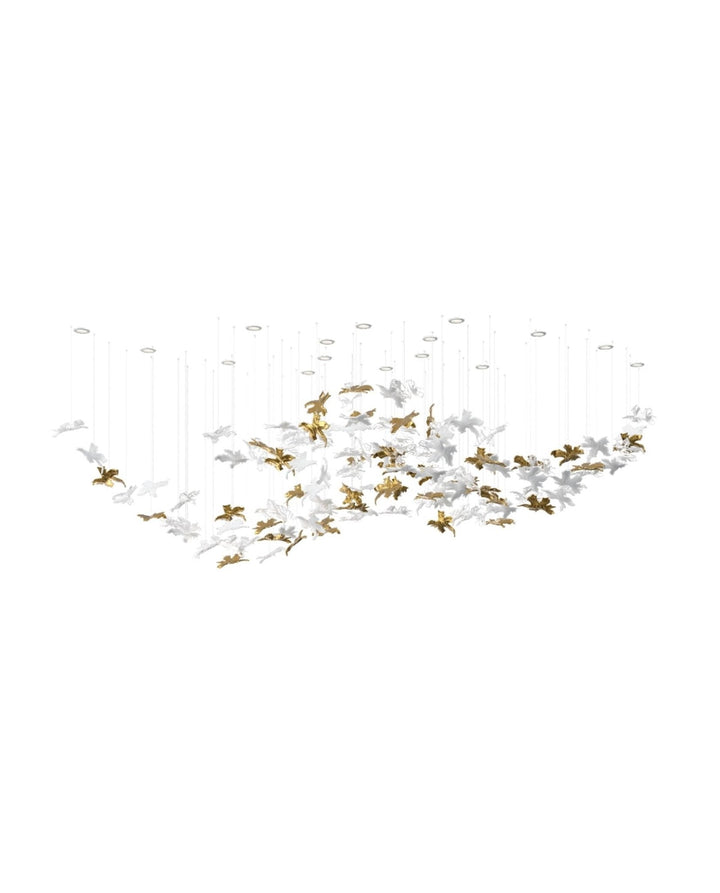 Arinan Lustre Élégant en Verre Floral - Neutralighting