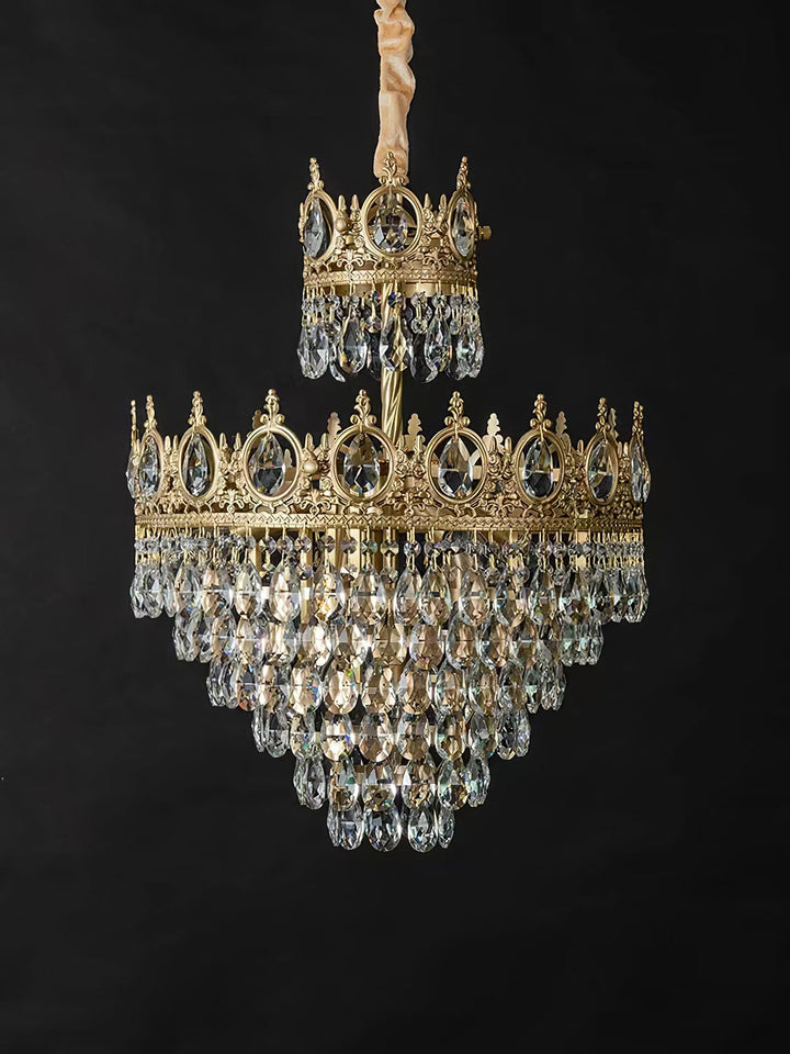 Lustra Suspension Lampe Gouttelettes de Cristal Vintage - Neutralighting