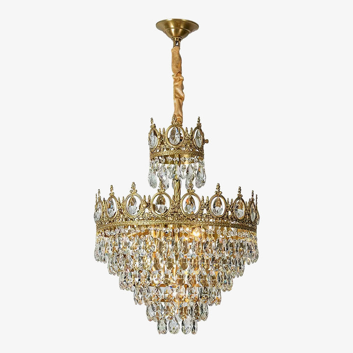 Lustra Suspension Lampe Gouttelettes de Cristal Vintage - Neutralighting