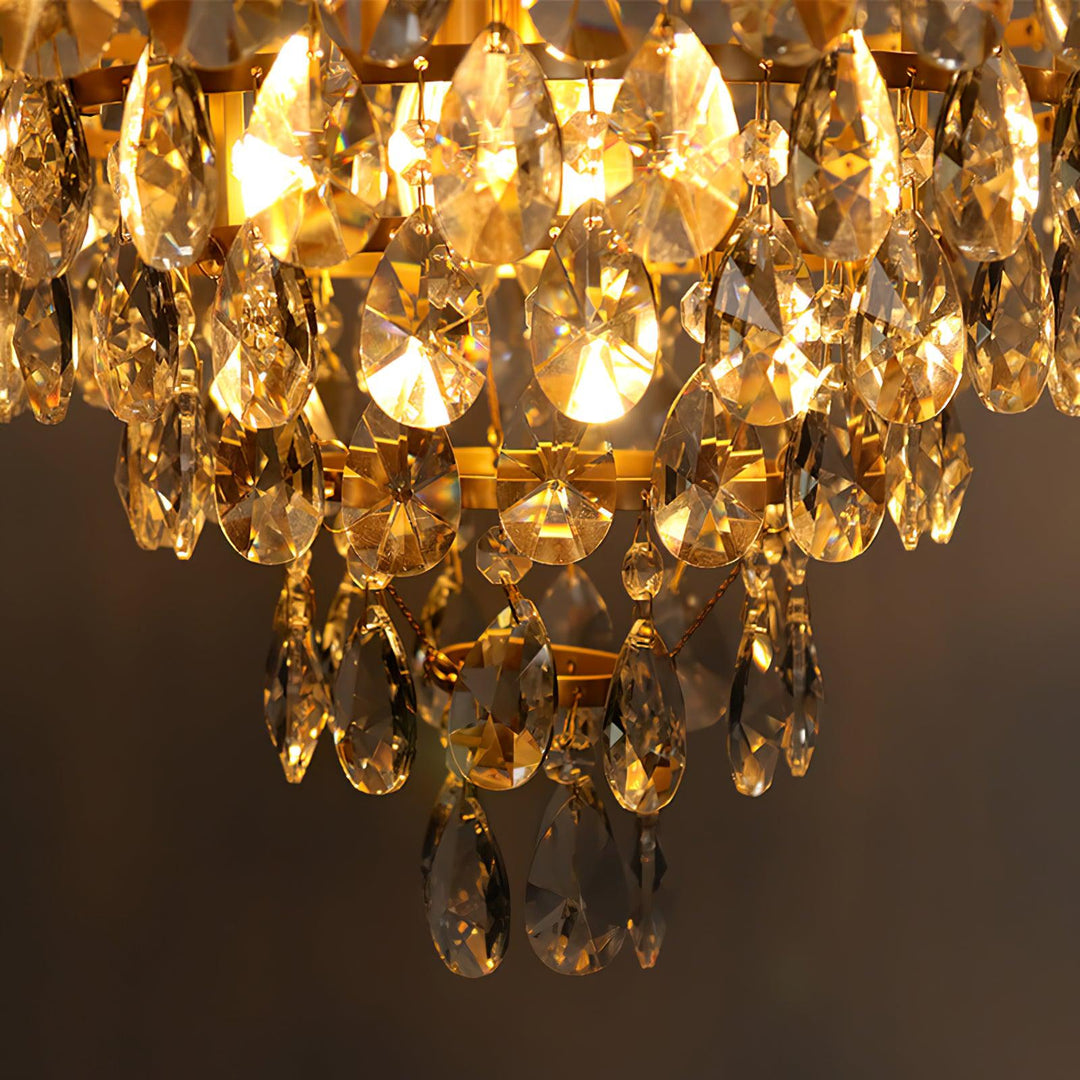 Lustra Suspension Lampe Gouttelettes de Cristal Vintage - Neutralighting