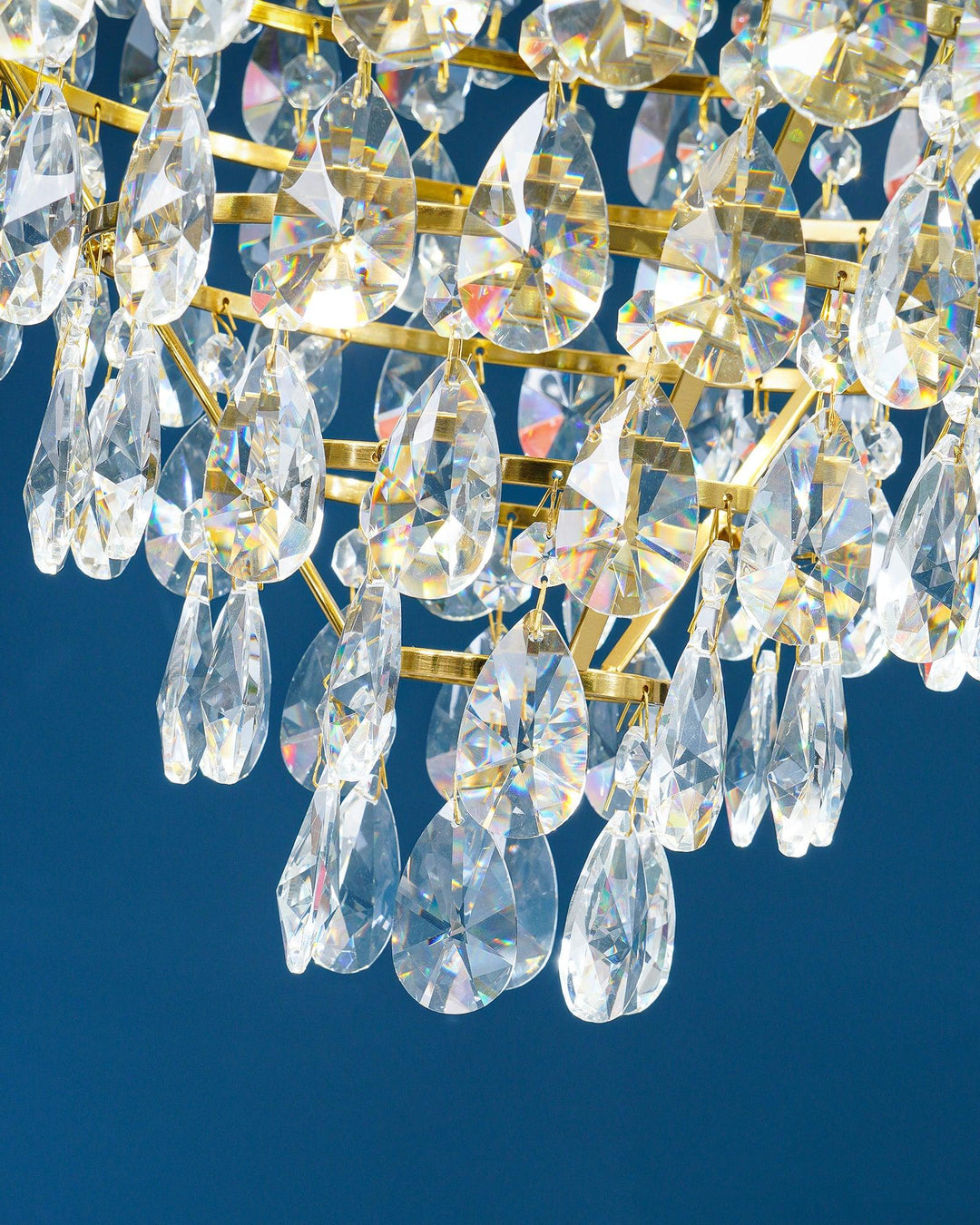 Lustra Suspension Lampe Gouttelettes de Cristal Vintage - Neutralighting