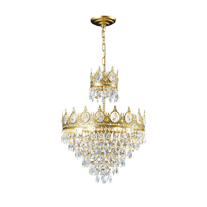 Lustra Suspension Lampe Gouttelettes de Cristal Vintage - Neutralighting