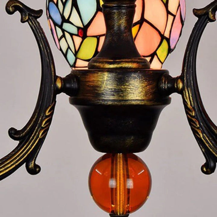Tiffany Vintage LED Lustre Verre Salon/Chambre À Coucher - Neutralighting