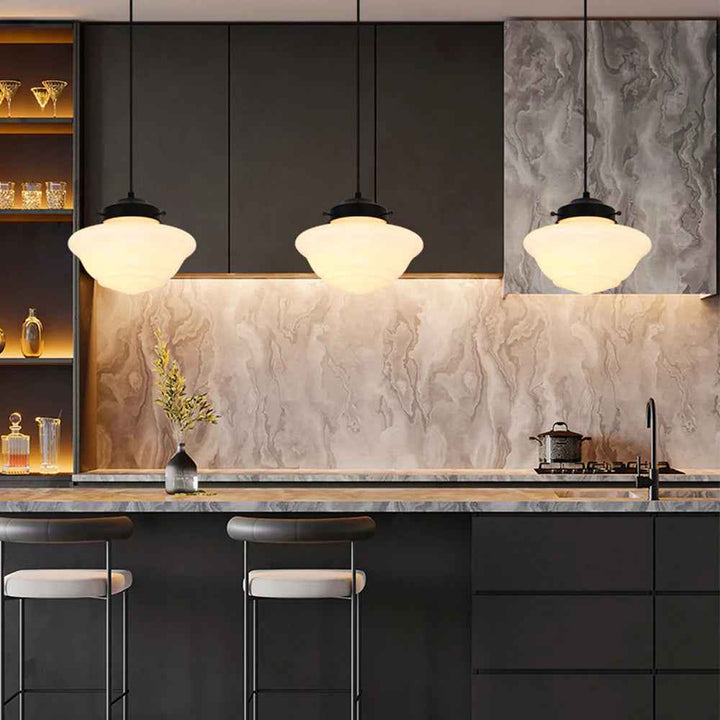 Valentina Minimaliste LED Suspension Verre Salon/Salle À Manger - Neutralighting