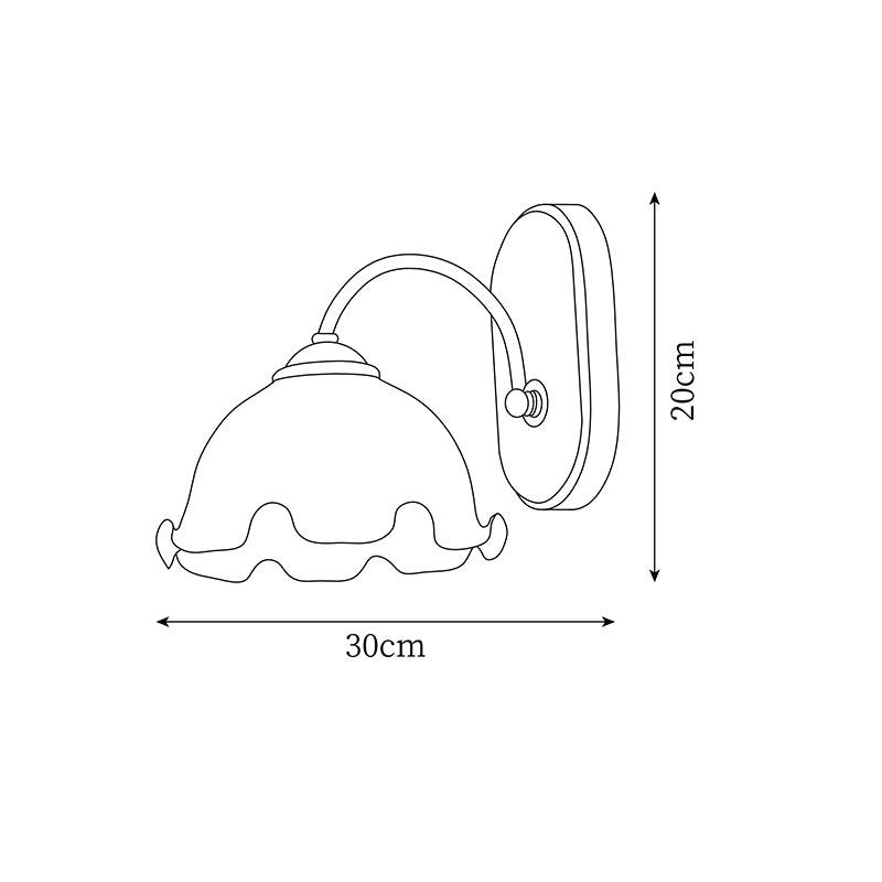 Esola Applique Murale en Verre Blanc - Neutralighting