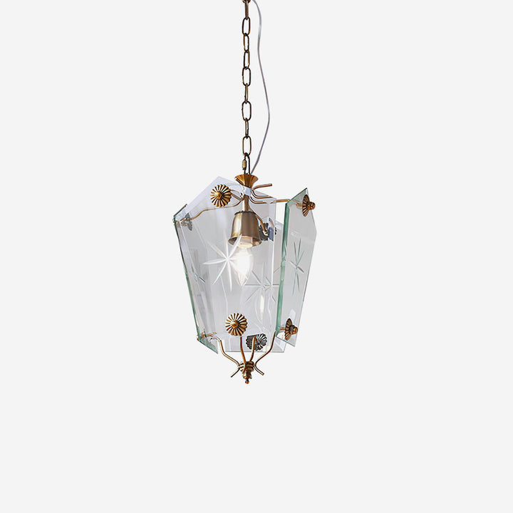 Vintage Suspension Lampe Verre Style Matcha - Neutralighting