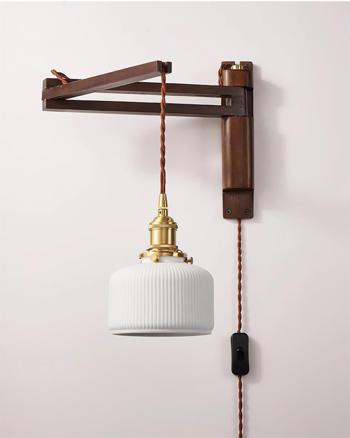 Geyla Applique Murale Rustique en Bois avec Prise / Câblage Fixe - Neutralighting