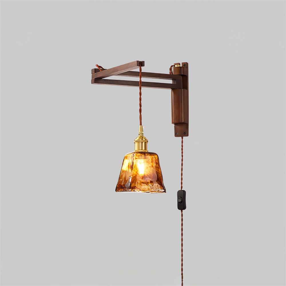 Geyla Applique Murale Rustique en Bois avec Prise / Câblage Fixe - Neutralighting