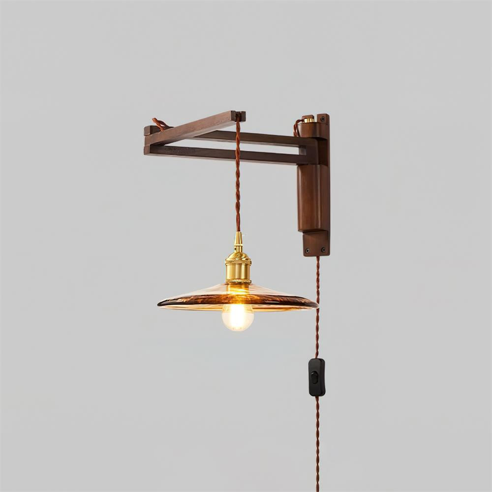 Geyla Applique Murale Rustique en Bois avec Prise / Câblage Fixe - Neutralighting