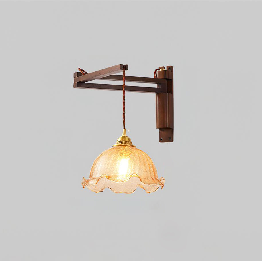 Geyla Applique Murale Rustique en Bois avec Prise / Câblage Fixe - Neutralighting