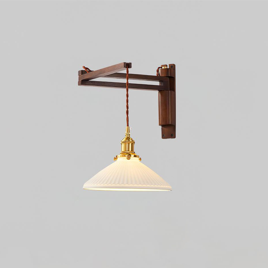Geyla Applique Murale Rustique en Bois avec Prise / Câblage Fixe - Neutralighting