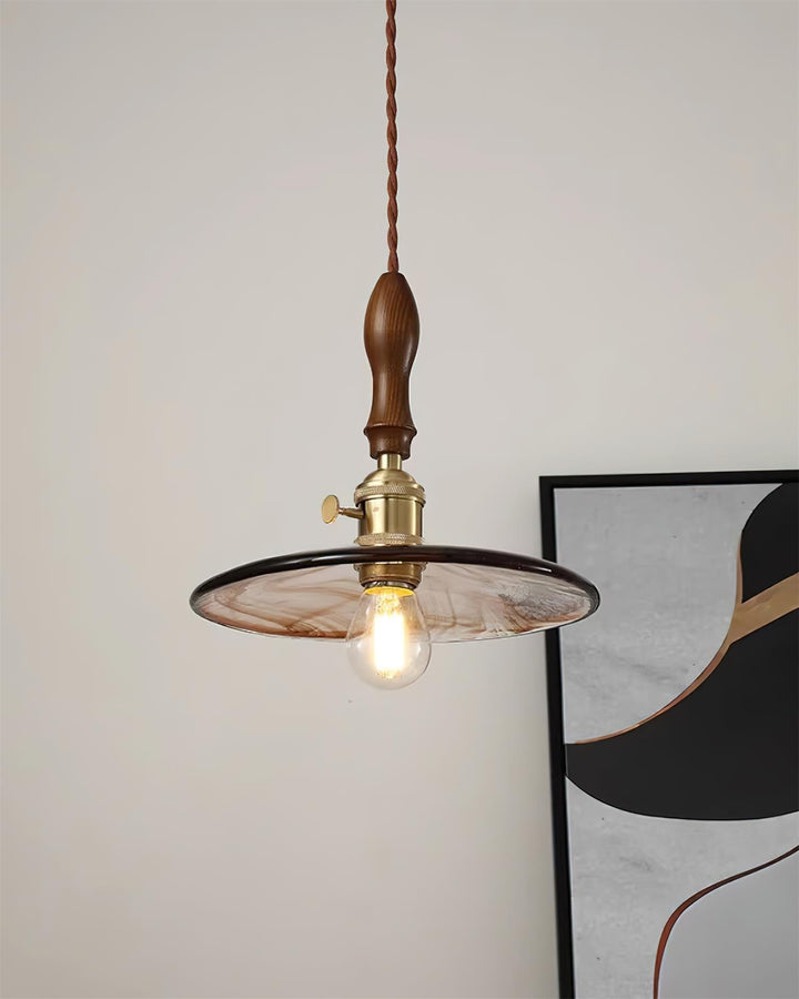 Misico Suspension Vintage Verre Laiton Rustique - Neutralighting