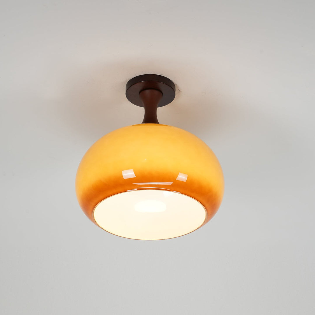 Liora Plafonnier en verre ambré - Neutralighting