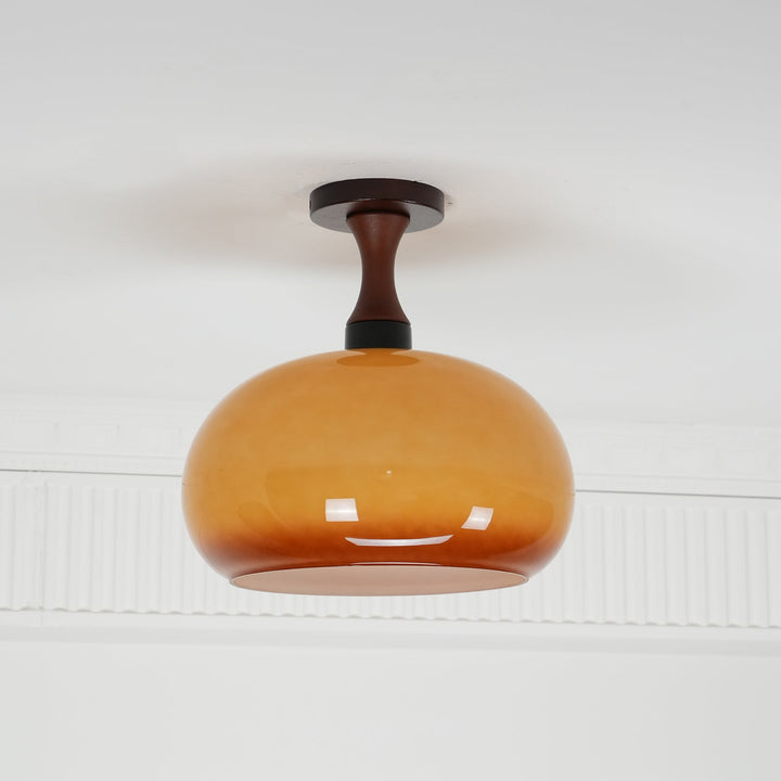 Liora Plafonnier en verre ambré - Neutralighting