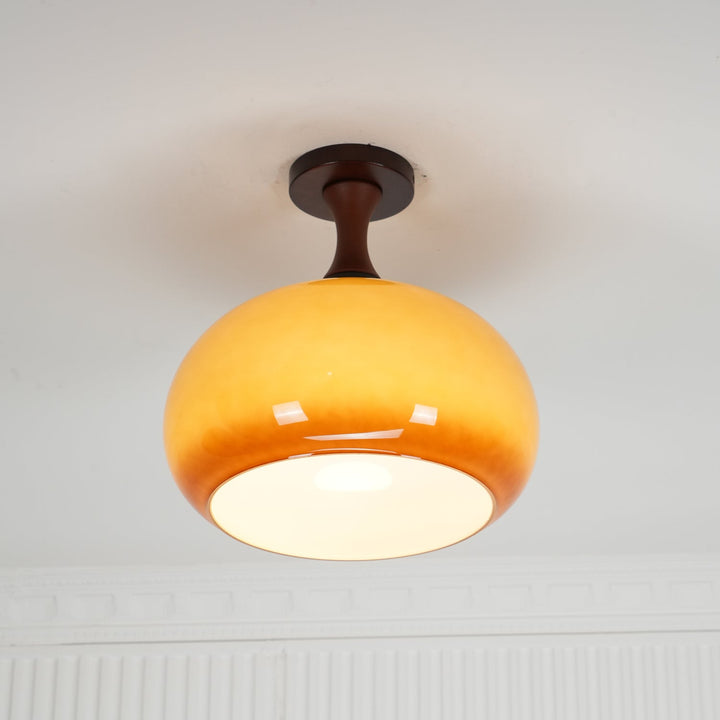 Liora Plafonnier en verre ambré - Neutralighting