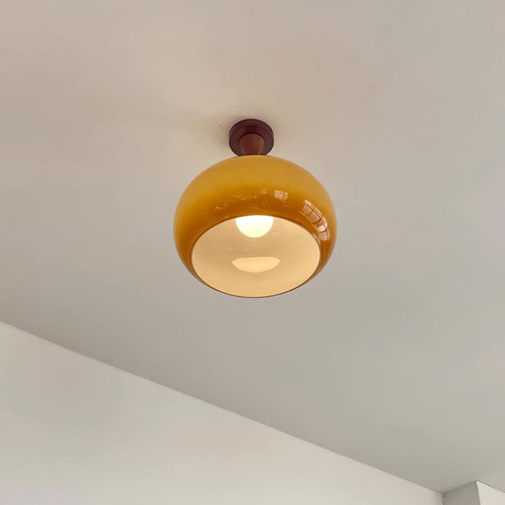 Liora Plafonnier en verre ambré - Neutralighting