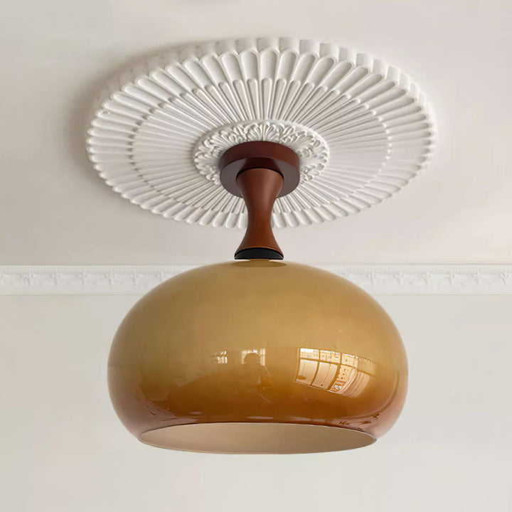 Liora Plafonnier en verre ambré - Neutralighting