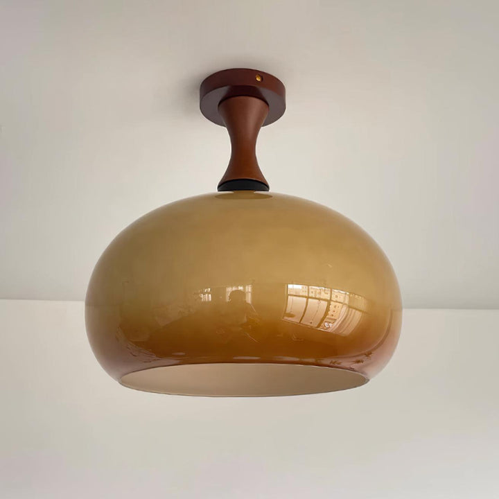 Liora Plafonnier en verre ambré - Neutralighting