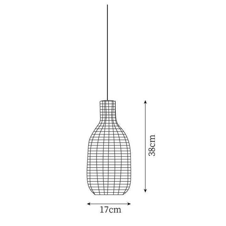 Savana Lampe Pendante Rétro en Rotin - Neutralighting