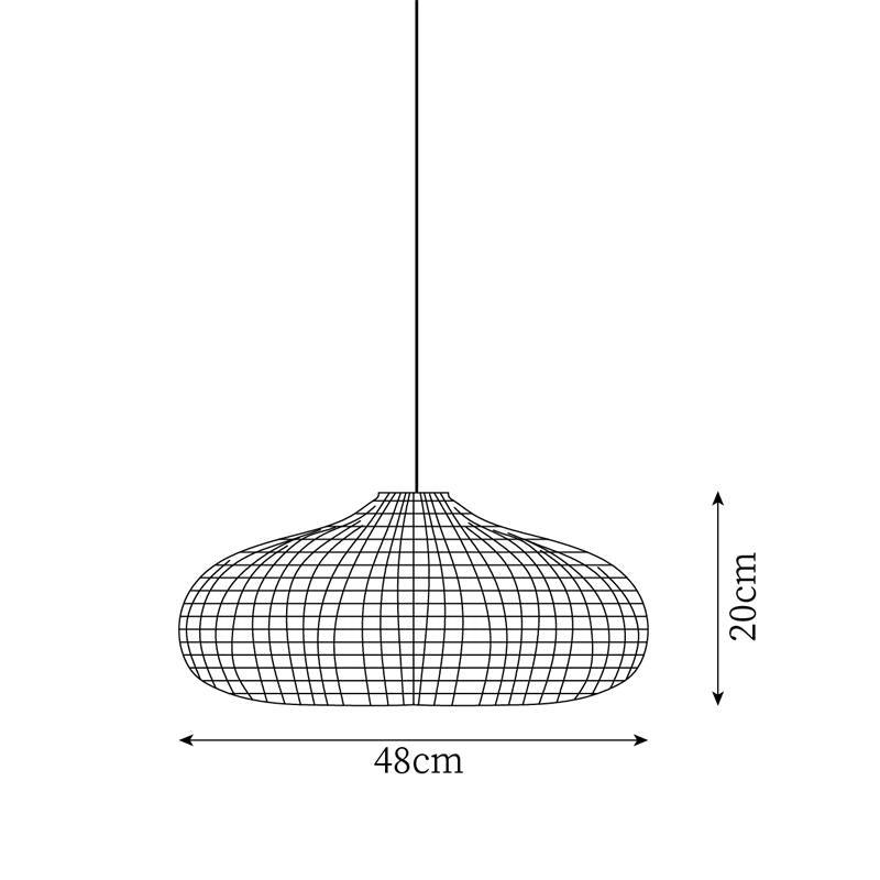 Savana Lampe Pendante Rétro en Rotin - Neutralighting