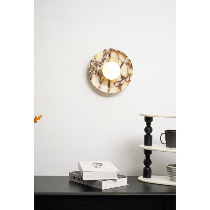 Cacariel Applique Murale Minimaliste Marbre Verre - Neutralighting