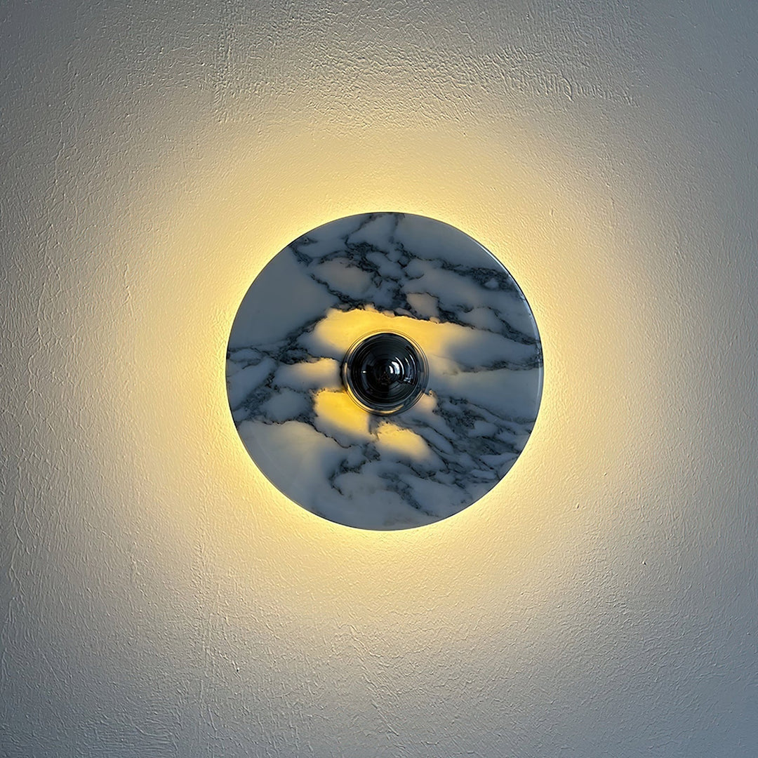Sfera Applique Murale Moderne LED Disque en Marbre - Neutralighting