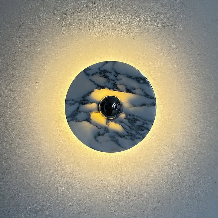 Sfera Applique Murale Moderne LED Disque en Marbre - Neutralighting