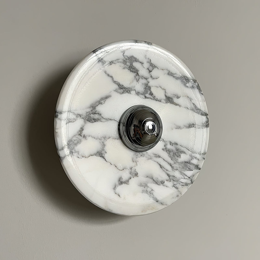 Sfera Applique Murale Moderne LED Disque en Marbre - Neutralighting