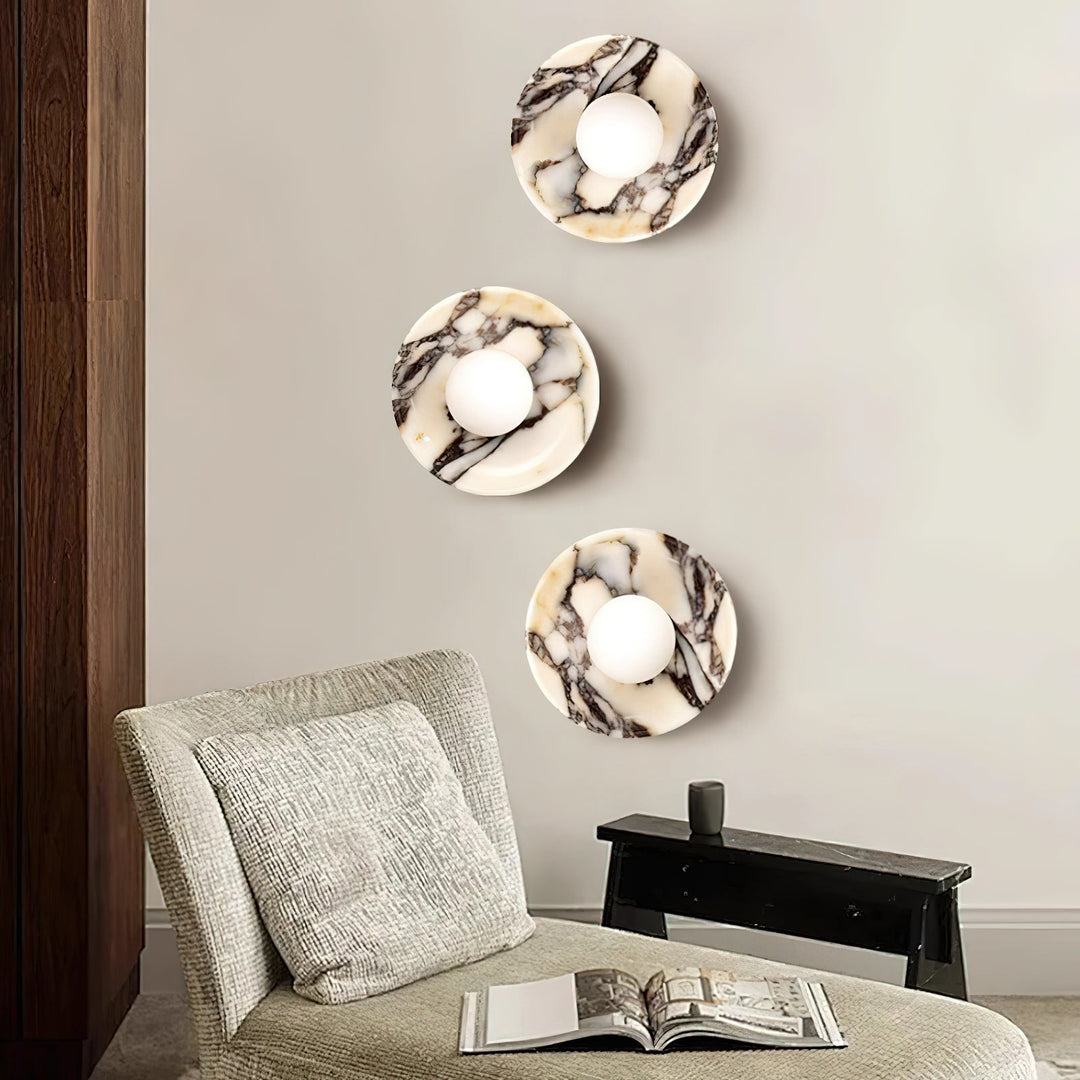 Cacariel Applique Murale Minimaliste Marbre Verre - Neutralighting