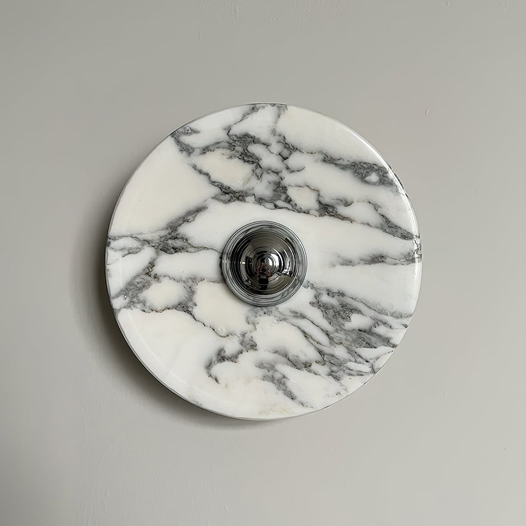 Sfera Applique Murale Moderne LED Disque en Marbre - Neutralighting