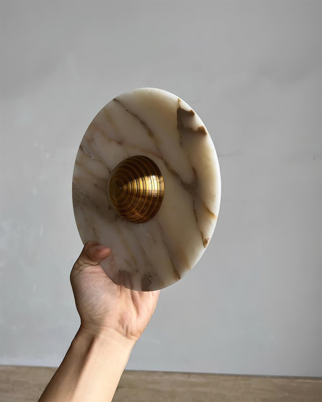 Sfera Applique Murale Moderne LED Disque en Marbre - Neutralighting